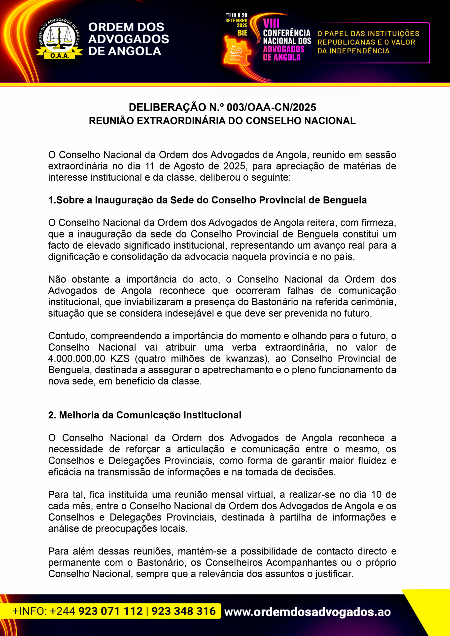 DELIBERAÇÃO AGOSTO 2025 - CONSELHO NACIONAL-1
