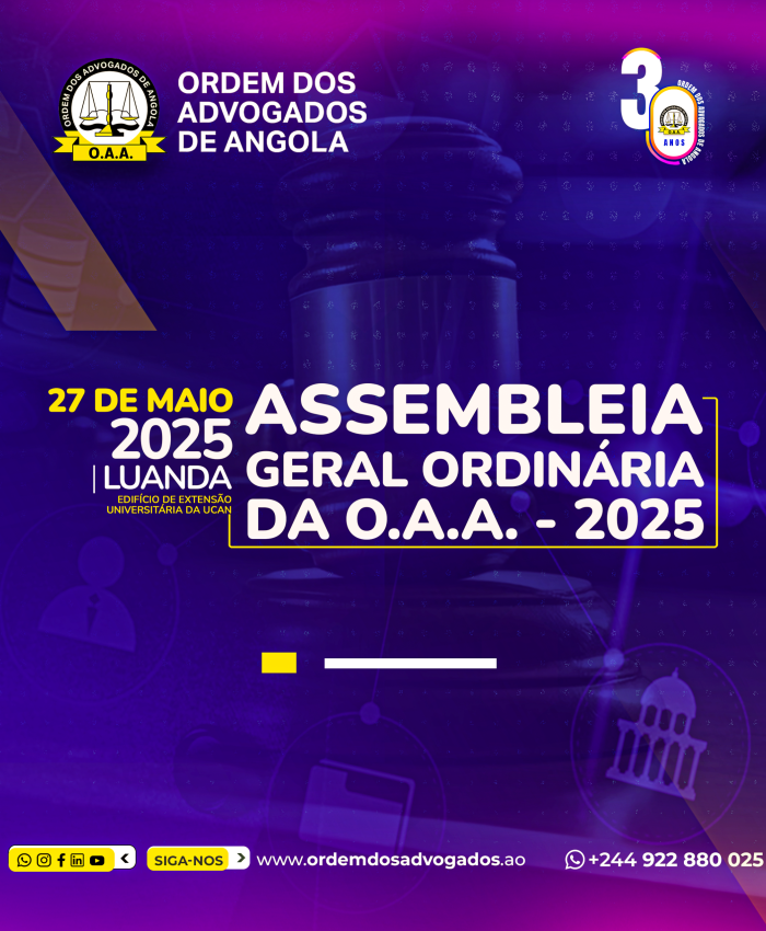 CONVOCATÓRIA – ASSEMBLEIA GERAL ORDINÁRIA DA O.A.A. – 2025