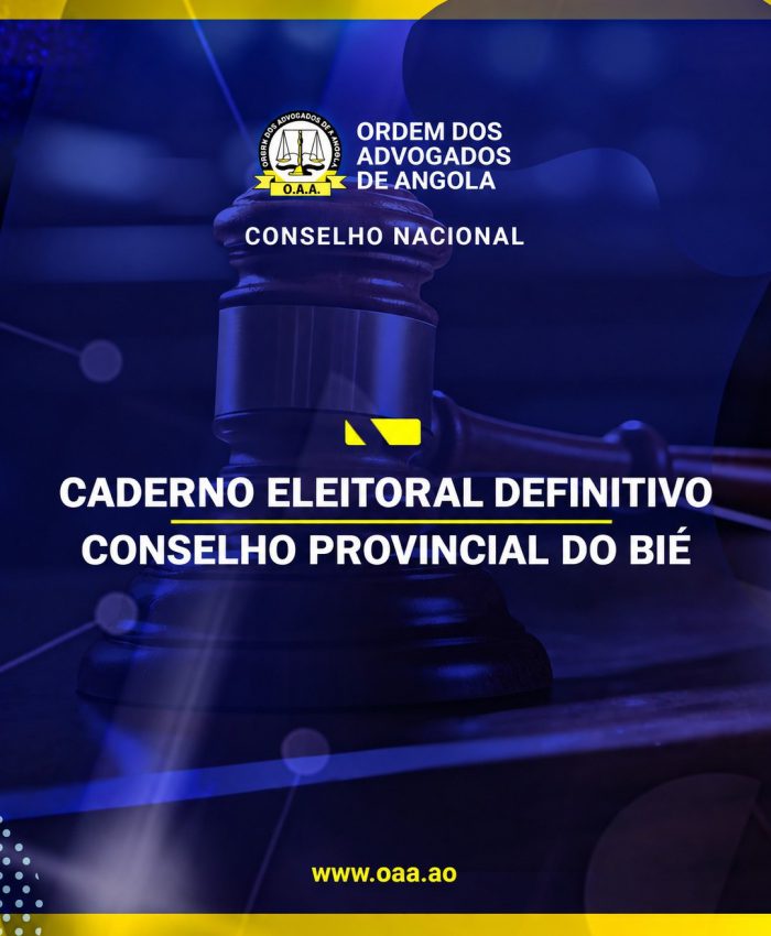 CADERNO ELEITORAL DEFINITIVO – BIÉ