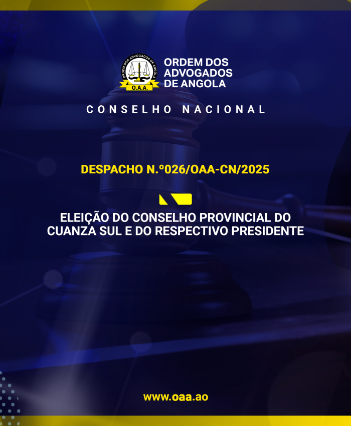 ELEITO O CONSELHO PROVINCIAL DO CUANZA SUL E O RESPECTIVO PRESIDENTE