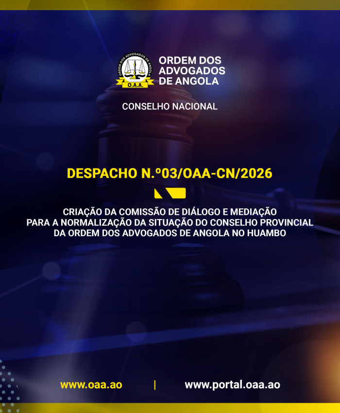 DESPACHO N.º03/OAA-CN/2026