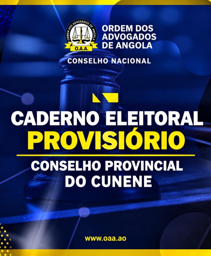 CADERNO ELEITORAL PROVISÓRIO –  CUNENE