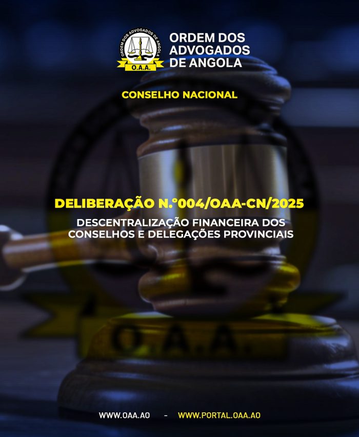 DELIBERAÇÃO N.º004/OAA-CN/2025