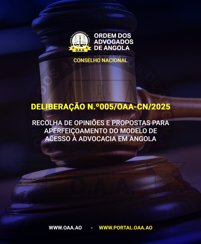 DELIBERAÇÃO N.º005/OAA-CN/2025