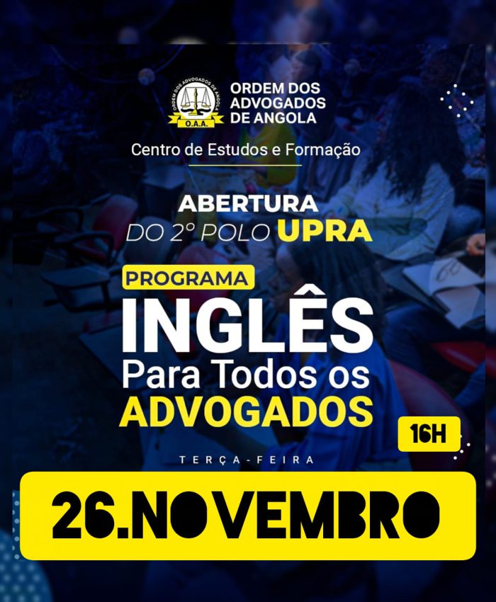 PROGRAMA INGLÊS PARA TODOS OS ADVOGADOS – UPRA