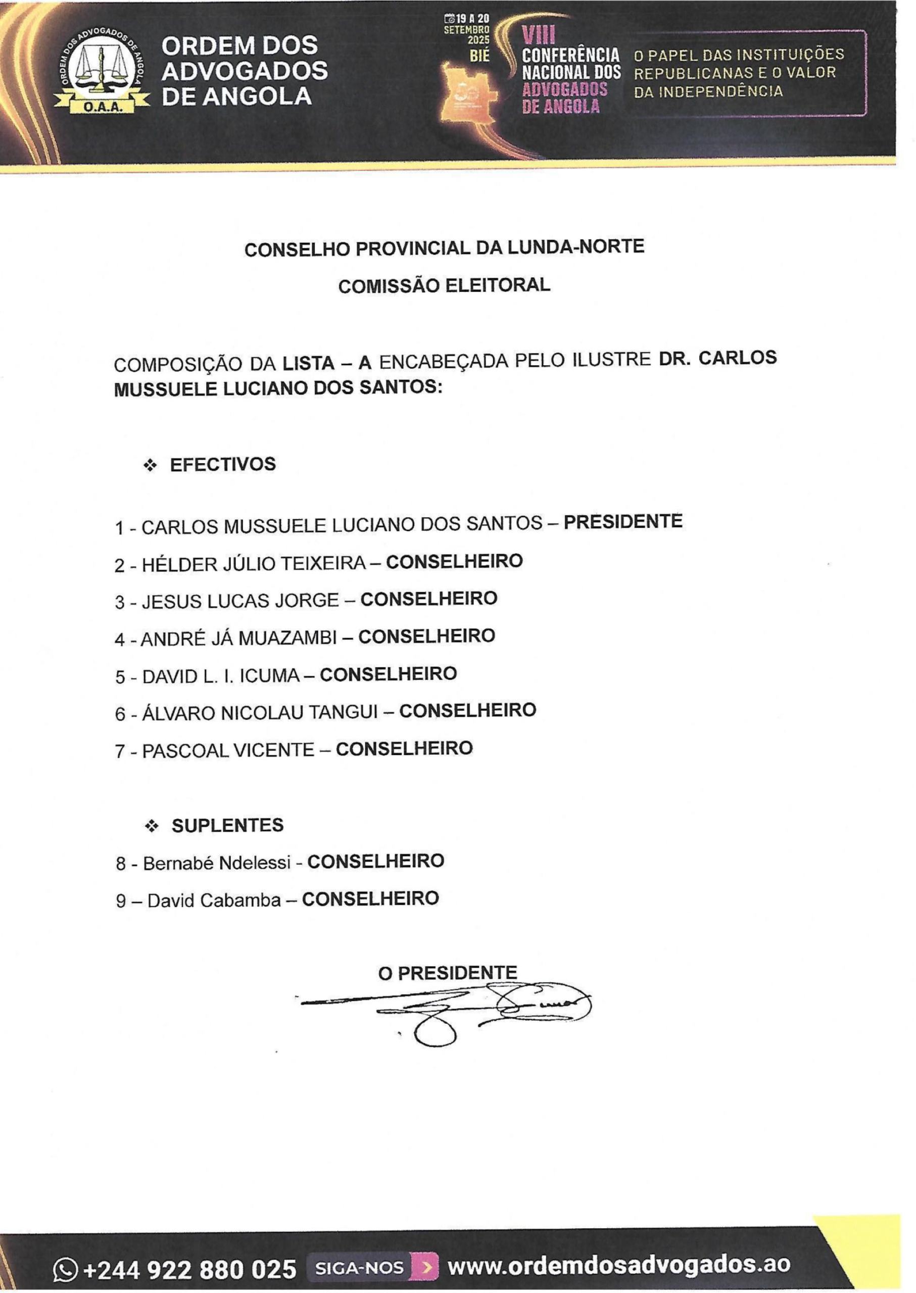 Comissão Eleitioral CPLN-2