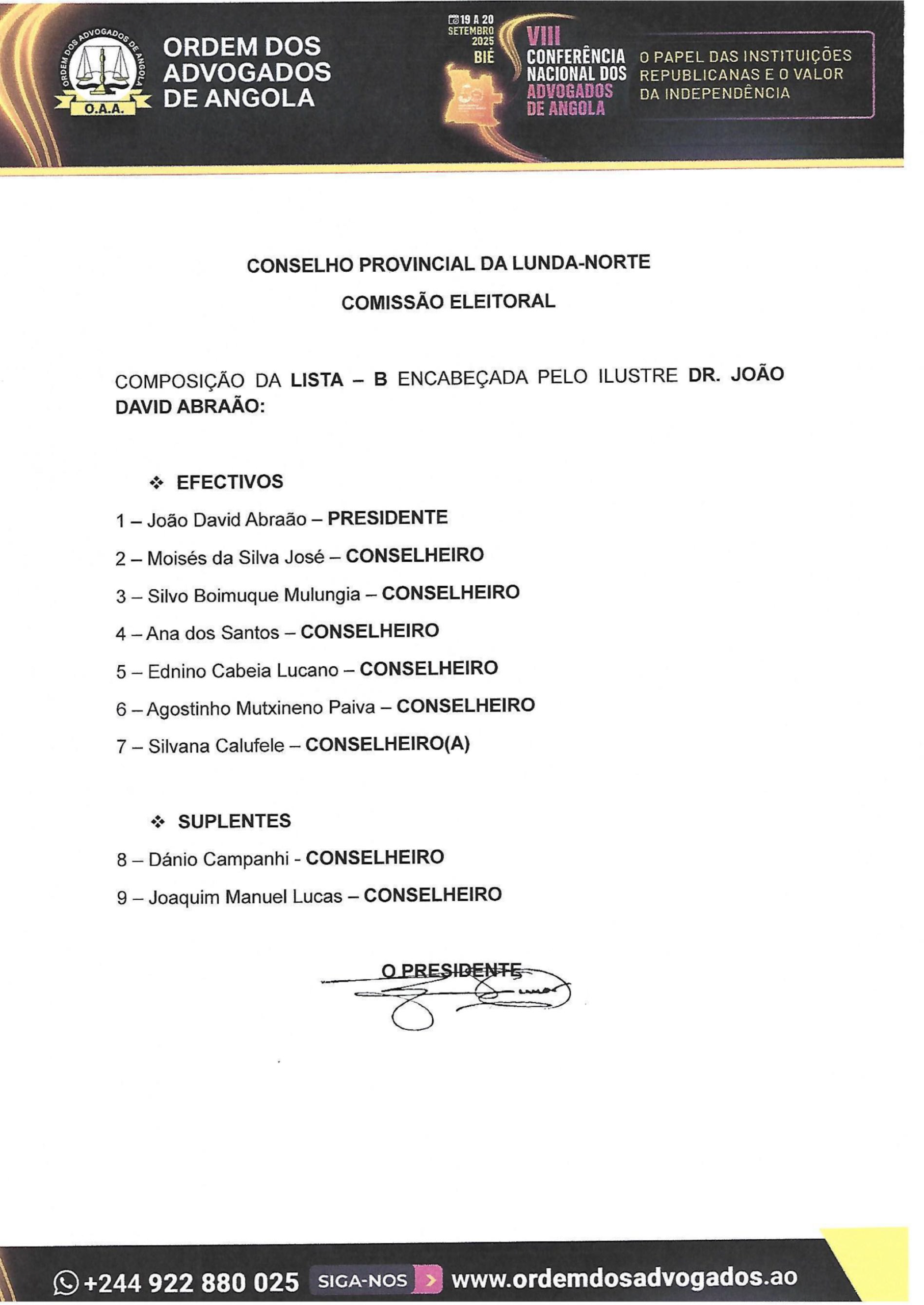 Comissão Eleitioral CPLN-3