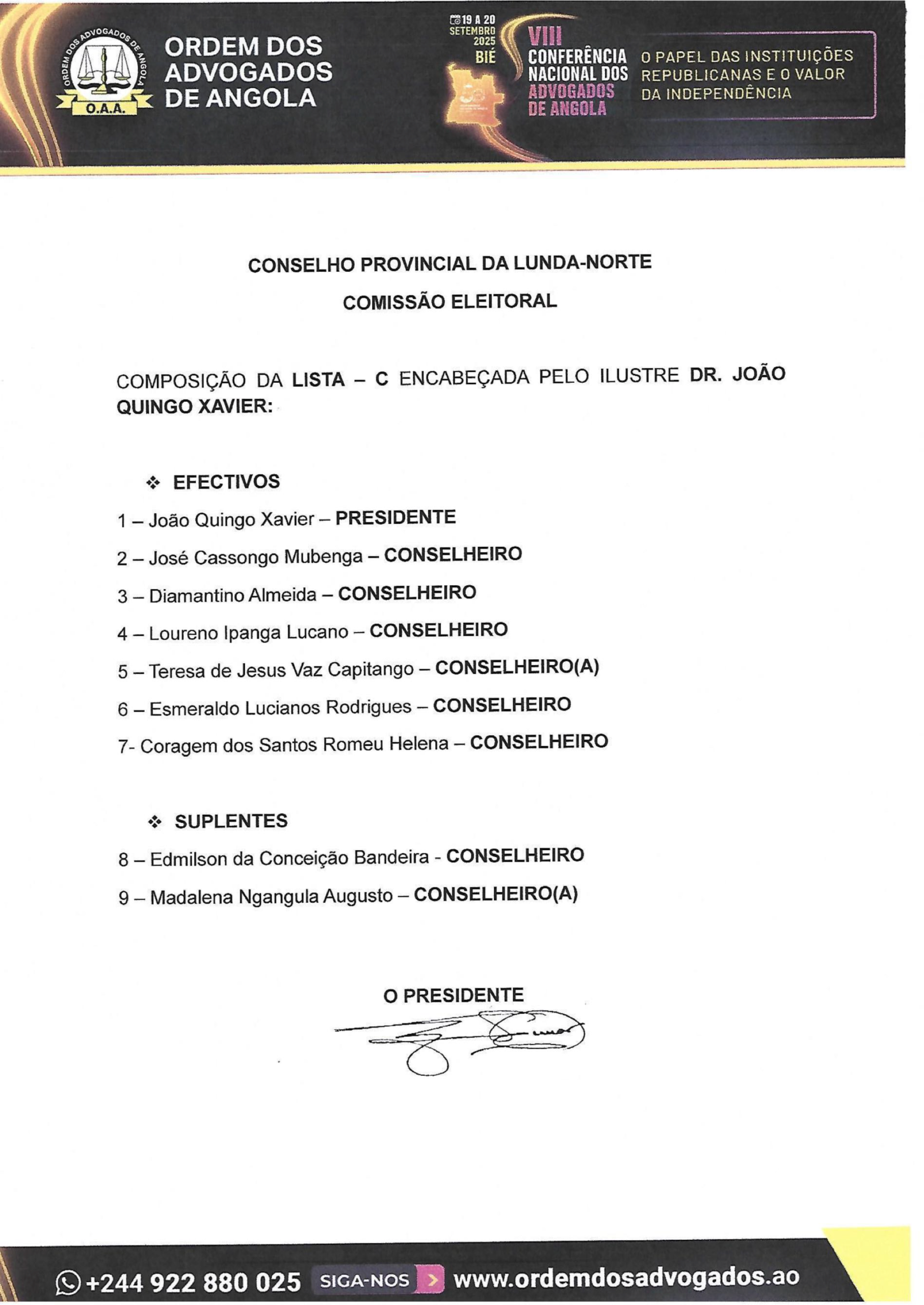 Comissão Eleitioral CPLN-4
