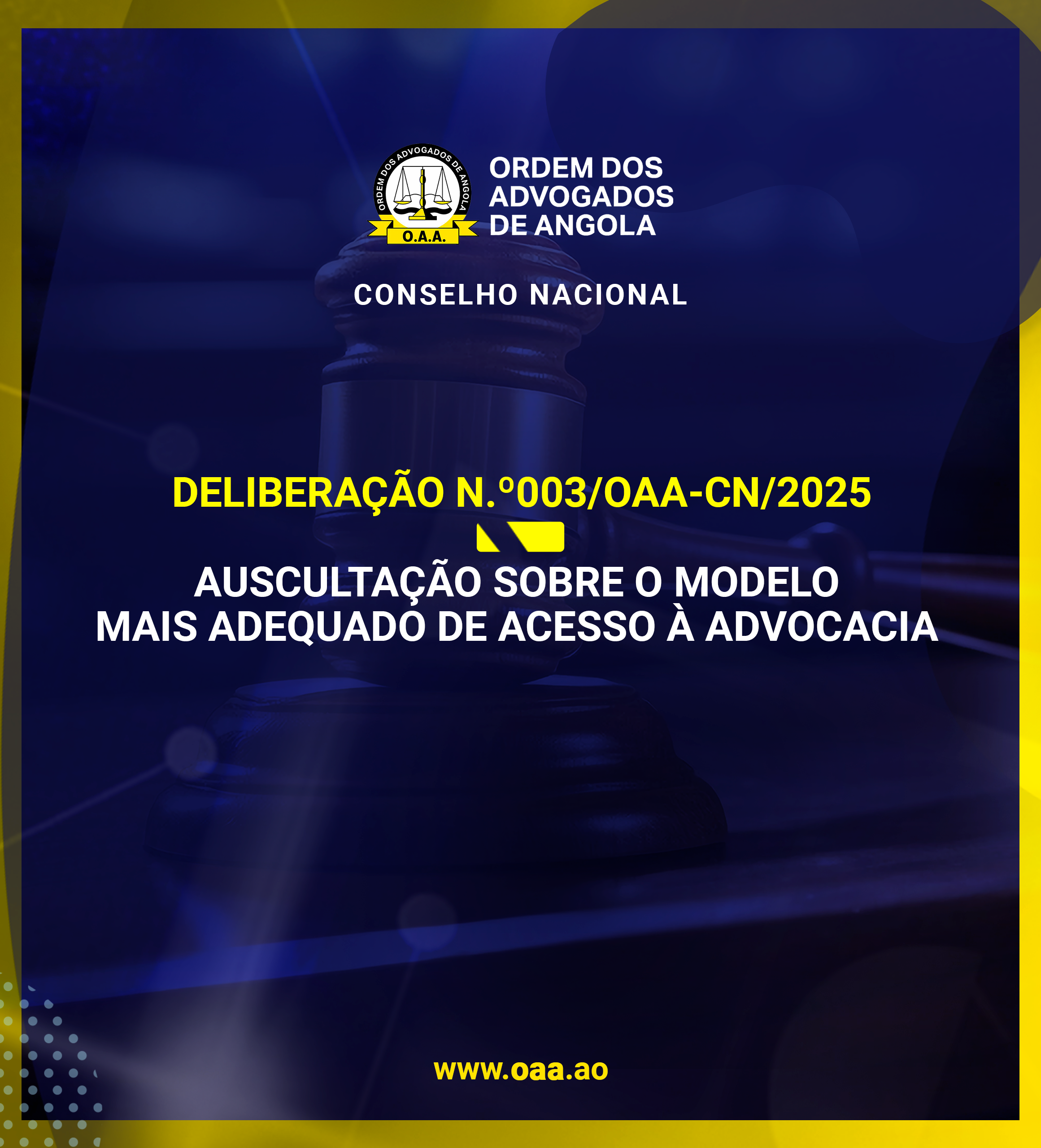 DELIBERAÇÃO – AUSCULTAÇÃO SOBRE O MODELO ADEQUADO DE ACESSO À ADVOCACIA