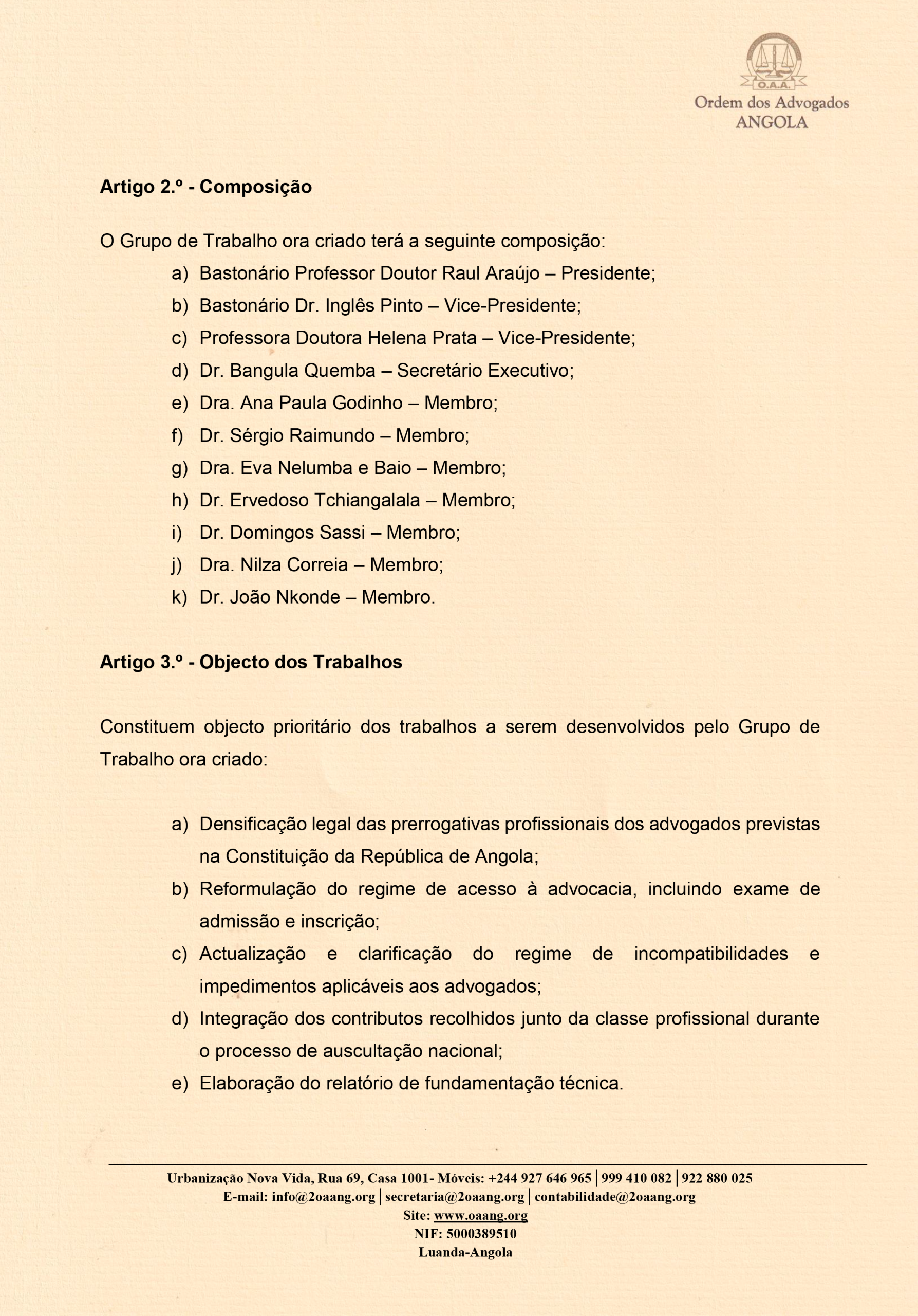 DELIBERAÇÃO - CRIAÇÃO DE GRUPO DE TRABALHO PARA REFORMA DA LEI DA ADVOCACIA---2025 - 12345-2