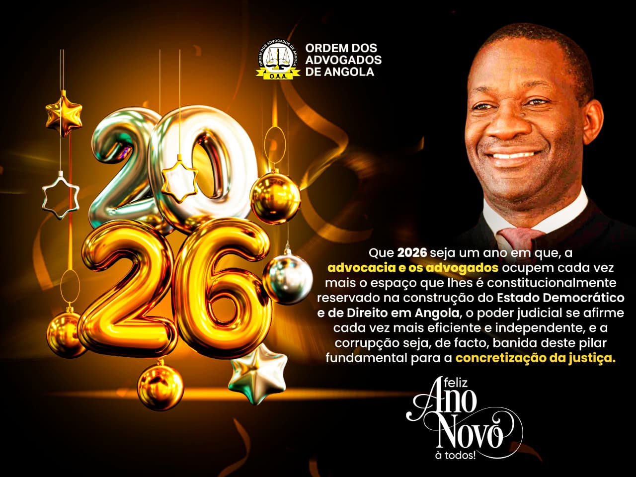 O.A.A. deseja um Feliz Ano Novo a todos ⚖️