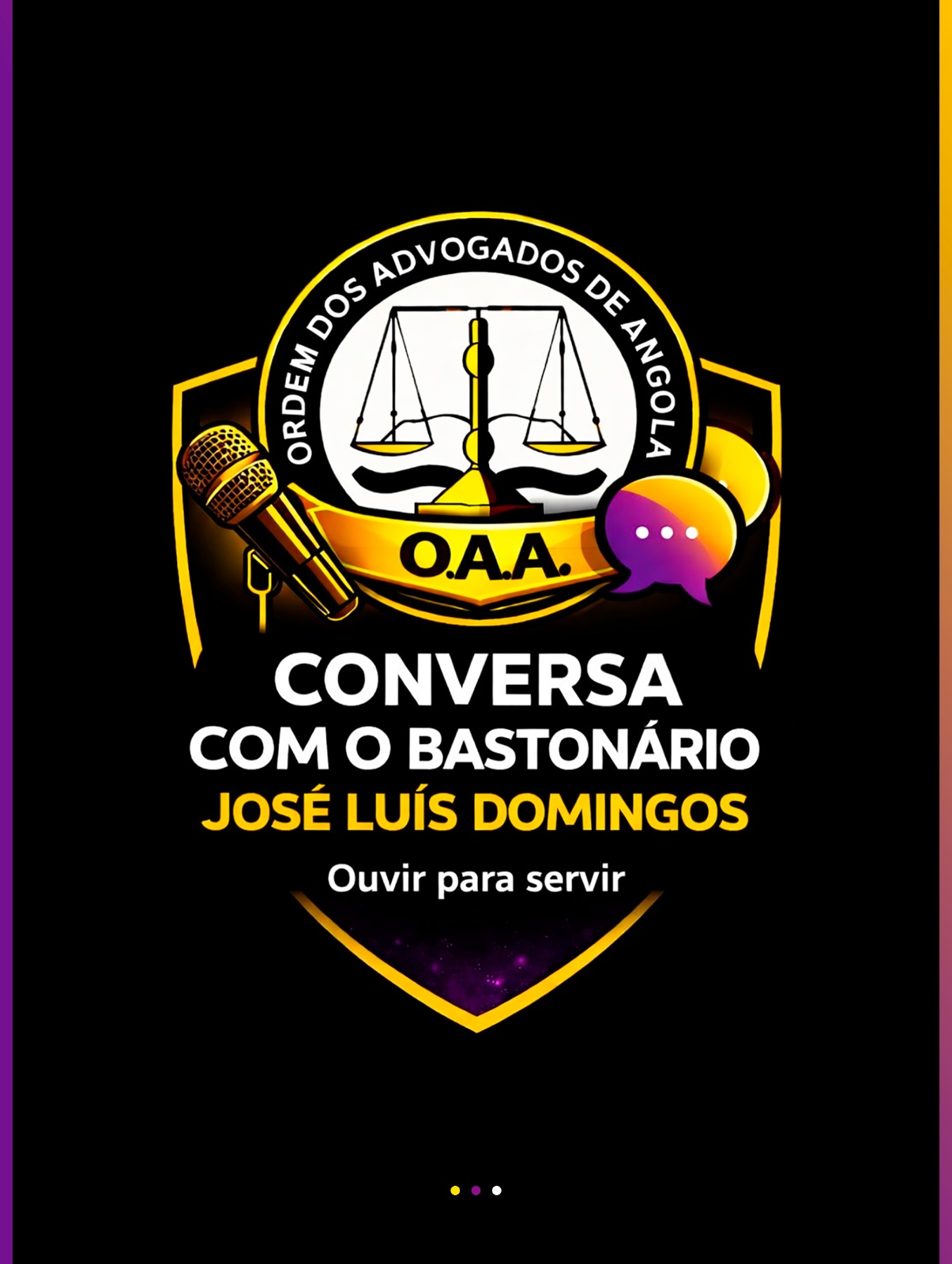 Programa “Conversa com o Bastonário, José Luís Domingos”