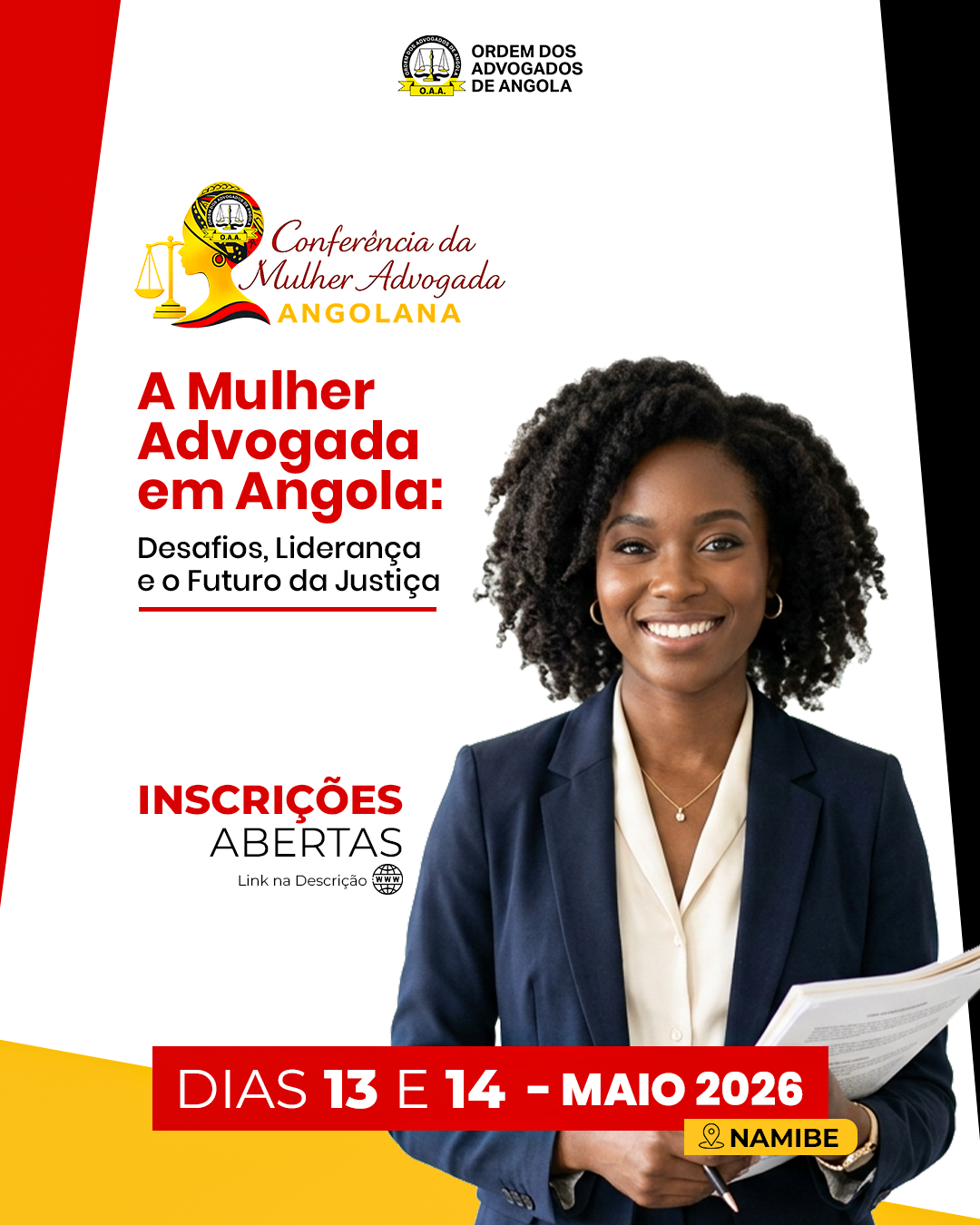 INSCRIÇÕES ABERTAS - CONF MULHER OAA