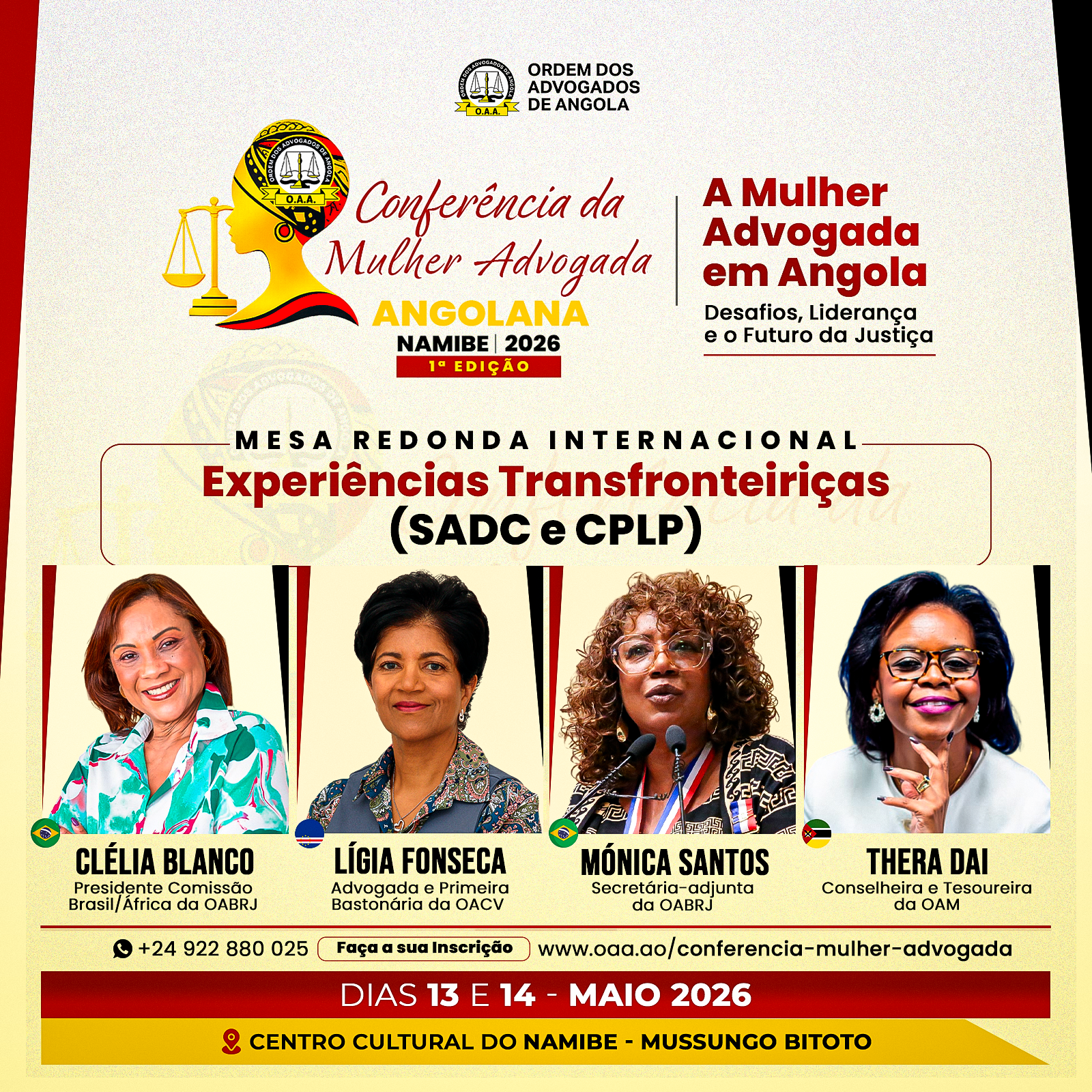 CONFERENCIA DA MULHER FLYER - PAINEL INTERNACIONAL