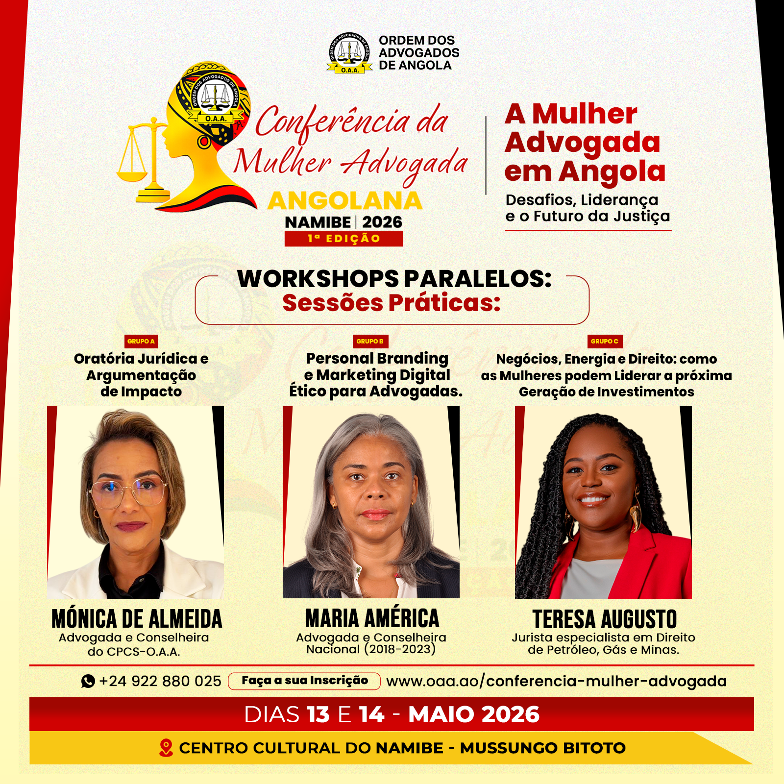 CONFERENCIA DA MULHER FLYER - PAINEL WORKSHOP