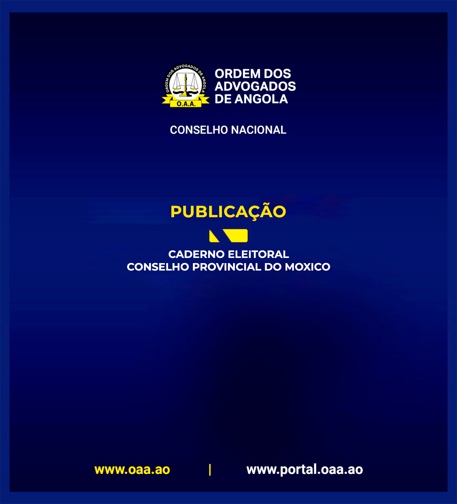 CADERNO ELEITORAL PROVISÓRIO – CP MOXICO