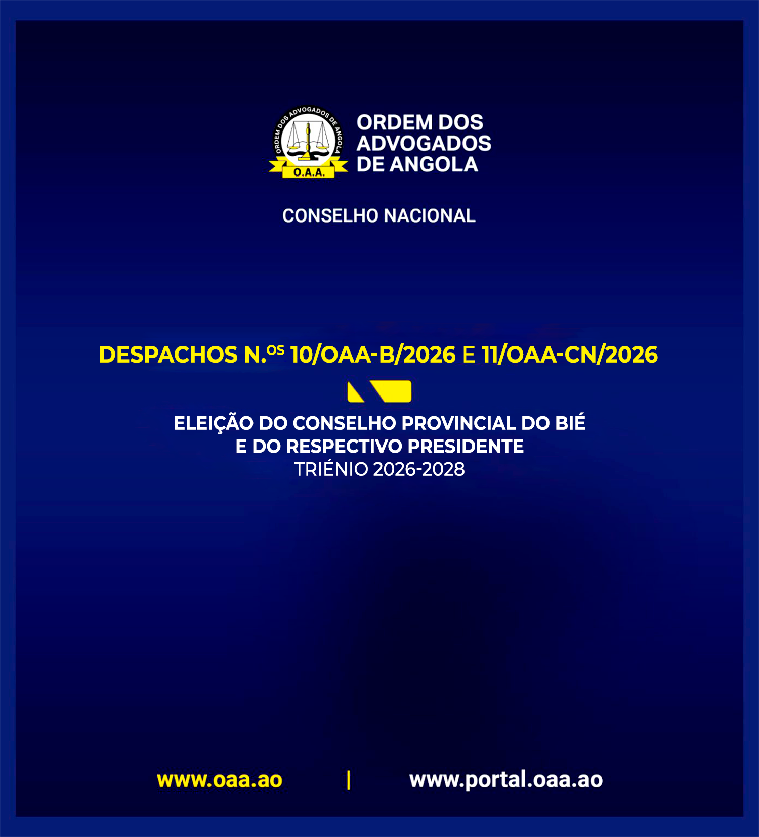 DESPACHO N.º010/OAA-B/2026