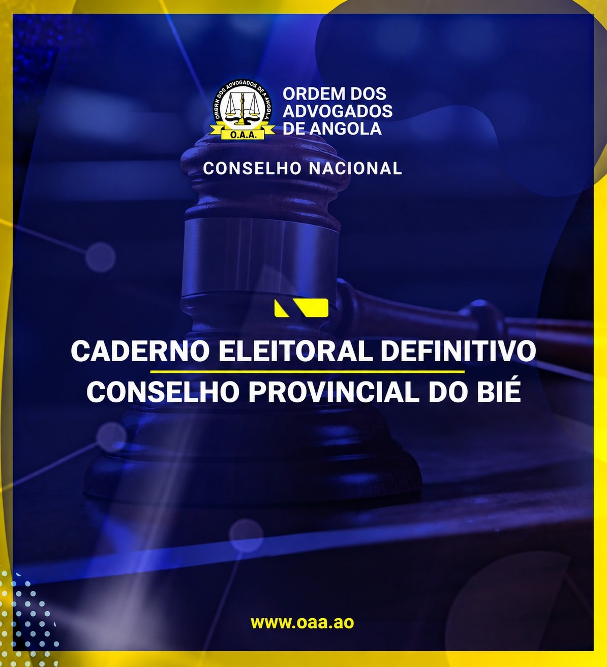 CADERNO ELEITORAL DEFINITIVO – BIÉ
