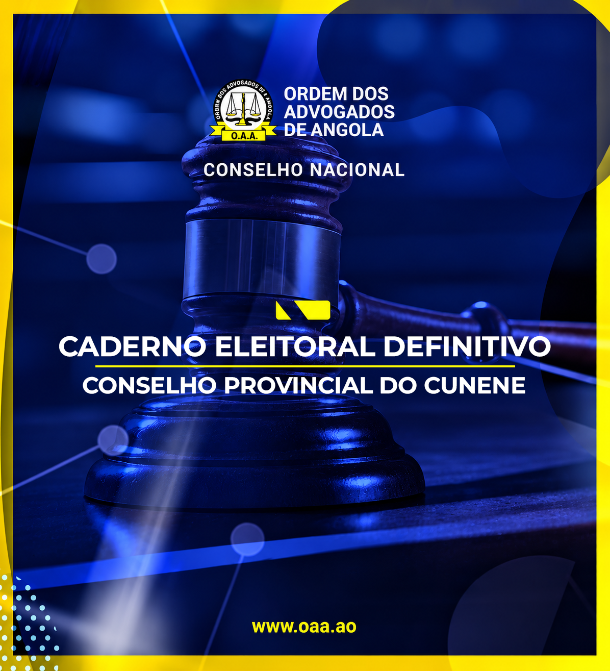 CADERNO ELEITORAL DEFINITIVO – CUNENE